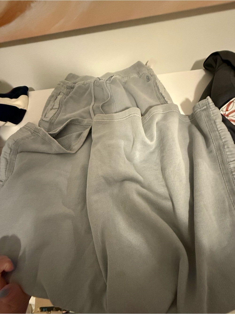 Free People Wide Leg Pants in Light Gray